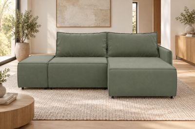 Диван-кровать, угловой набор, ткань Ultra Cedar
