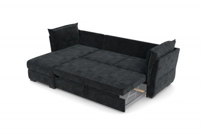 Диван-кровать, набор 3, ткань Сенсей Black Onyx