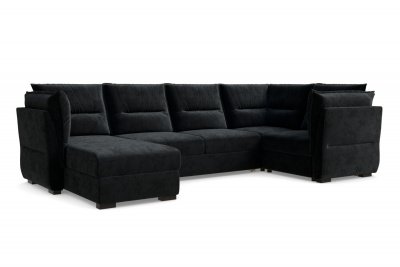 Диван-кровать, набор 1, ткань Сенсей Black Onyx