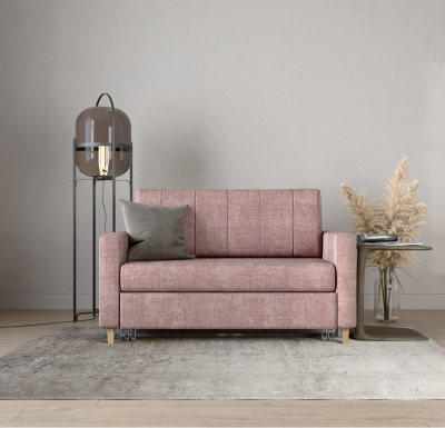 Диван-кровать, ширина 120 см, ткань Palermo Ash Rose